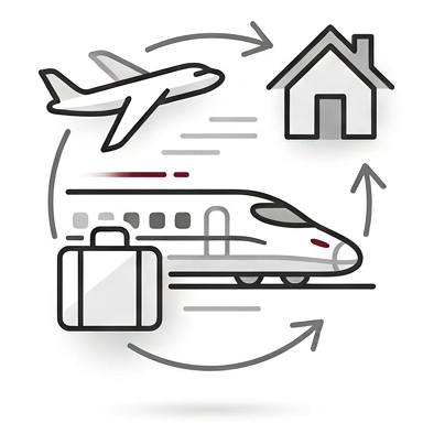 遠方にお住まいで、 交通費や移動時間を抑えたい方
