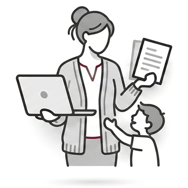 仕事や育児が忙しく、 なかなか来店できない方